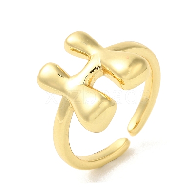 Brass Open Cuff Rings RJEW-U008-06H-G-1