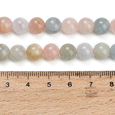 Natural Morganite Beads Strands GG-G476-8mm-01-1