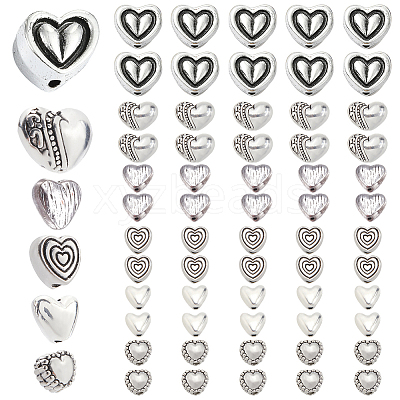 Alloy Beads Heart FIND-SP0002-19A-1