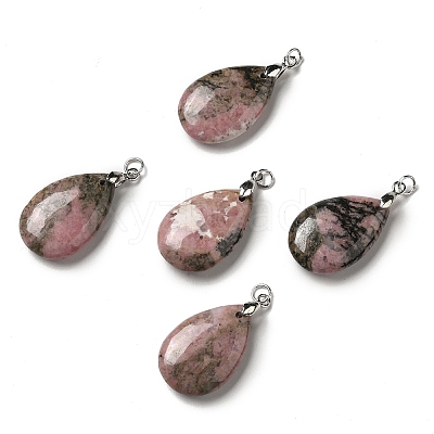Natural Rhodonite Pendants G-H286-04P-04-1