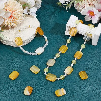 1 Strand Natural Striped Agate/Banded Agate Beads Strands G-PH0003-18-1