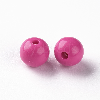 Opaque Acrylic Beads MACR-S370-C10mm-A13-1