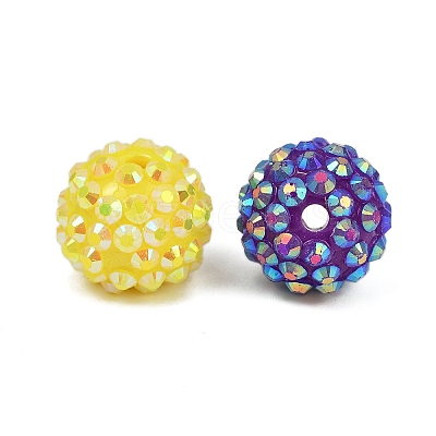 AB-Color Resin Rhinestone Beads RESI-S315-14x16-M-1
