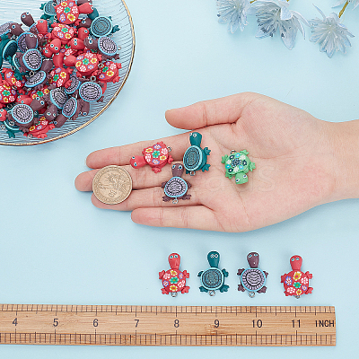 Handmade Polymer Clay Pendants PORC-SC0001-04-1