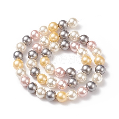 Shell Pearl Bead Strands LS-BSHE-L017-17-1