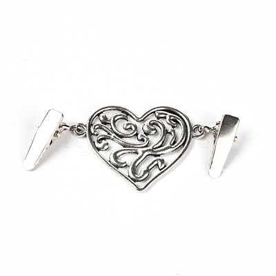 Vintage Alloy Sweater Clips JEWB-WH0009-89AS-1