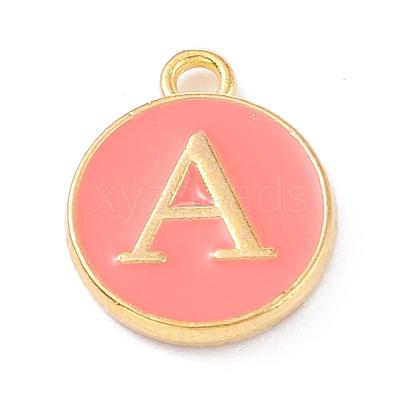 Golden Plated Alloy Enamel Charms ENAM-Q437-11A-1