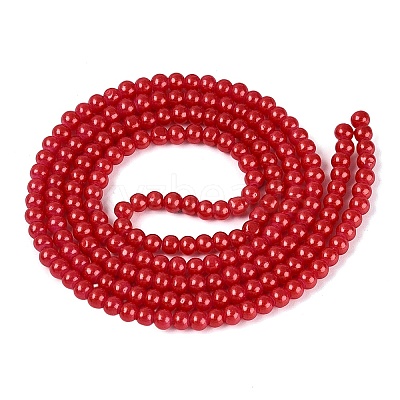 Baking Paint Glass Pearl Beads Strands DGLA-ZX001-05A-19-1