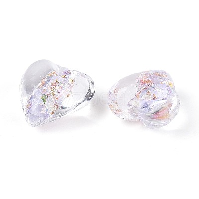 Handmade Foil Glass Beads FOIL-N029-09C-1