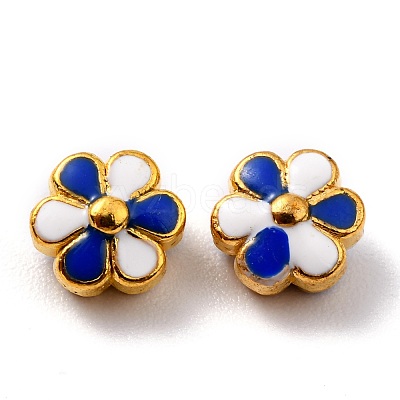 Alloy Enamel Beads ZIRC-I054-34B-1