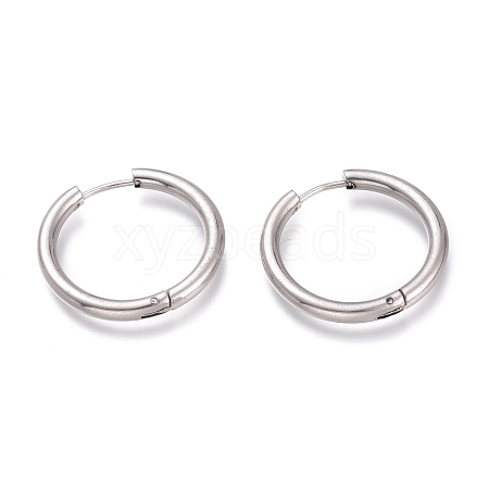 Tarnish Resistant 201 Stainless Steel Huggie Hoop Earrings EJEW-O095-05-07-1