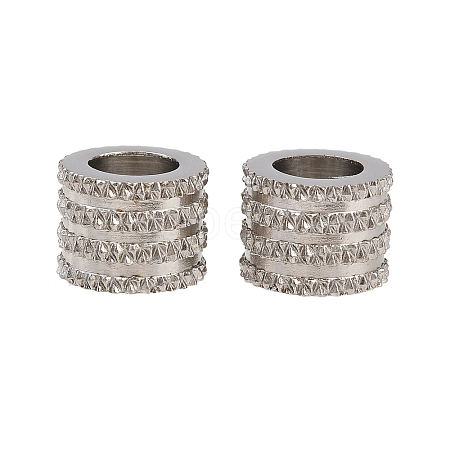 201 Stainless Steel Beads STAS-P437-02P-1