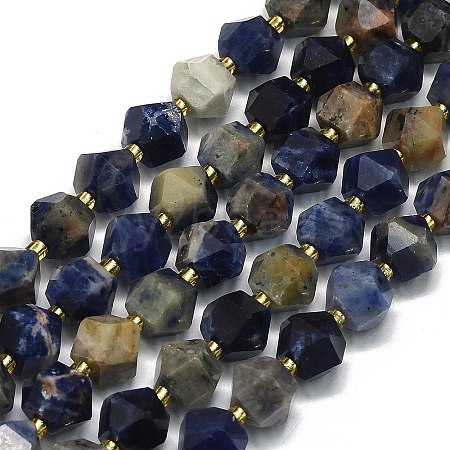 Natural Sodalite Beads Strand G-I376-A22-01-1