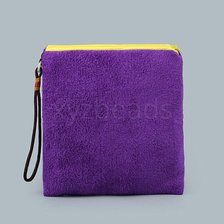 Flocking Cloth Coin Purse for Women PAAG-PW0005-06G-1-1