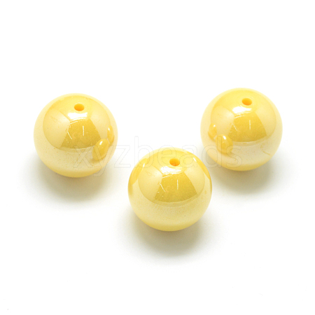 Pearlized Style Acrylic Beads MACR-S826-12mm-M-1