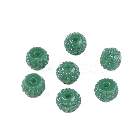 Opaque Acrylic Resin Beads LS-RESI-ZX017-6mm-02H-1