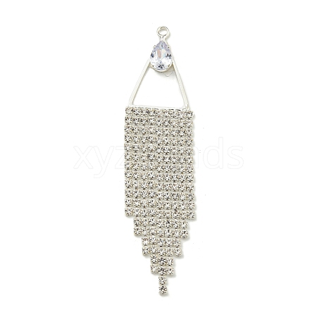 Brass Rhinestone Pendants KK-I715-08S-03-1