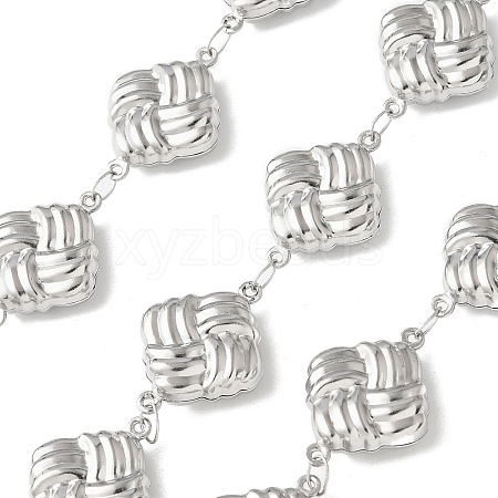 304 Stainless Steel Square Link Chains CHS-Z004-20P-1