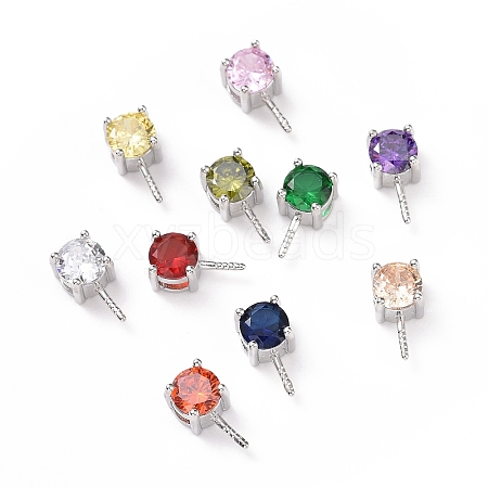 Rhodium Plated 925 Sterling Silver Peg Bails STER-D035-47P-1