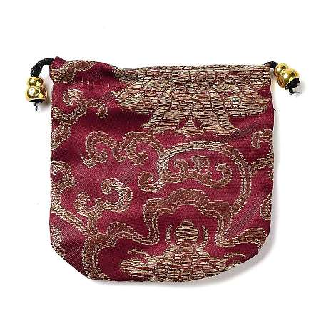 Chinese Style Stain Brocade Jewelry Packing Pouches PAAG-PW0001-161P-1-1