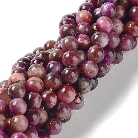 Natural Rainbow Tiger Eye Beads Strands G-NH0002-A01-A01-1