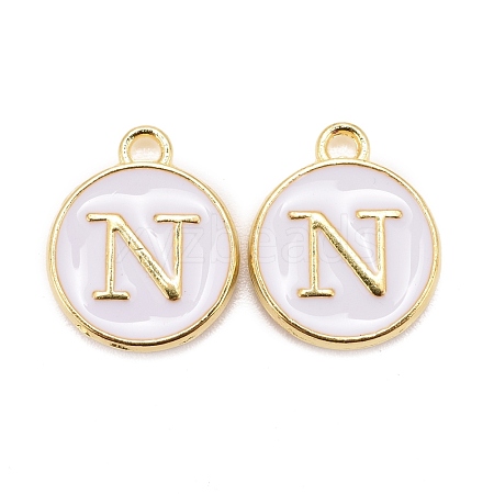 Golden Plated Alloy Charms X-ENAM-S118-01N-1