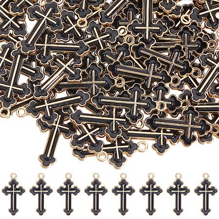 60Pcs Alloy Enamel Pendants ENAM-SC0006-68-1