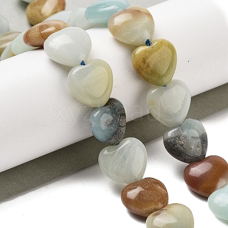 Natural Flower Amazonite Beads Strands G-B022-29C-1