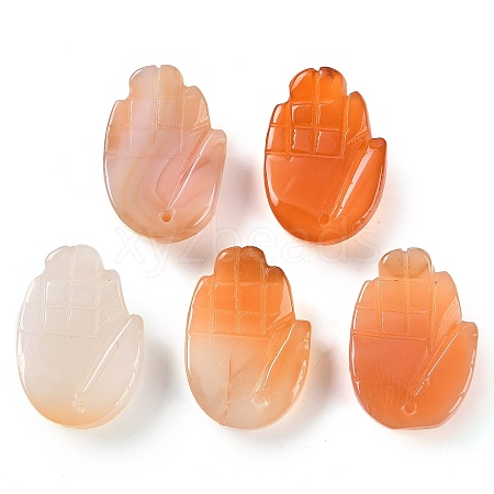 Natural Carnelian Pendants G-K359-03F-1