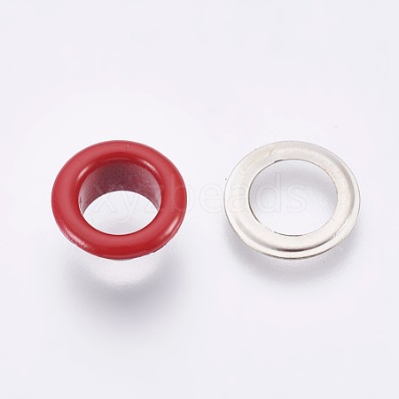 Iron Grommet Eyelet Findings IFIN-WH0023-C11-1