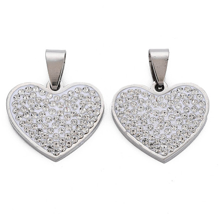 201 Stainless Steel Pendants STAS-N095-039P-1