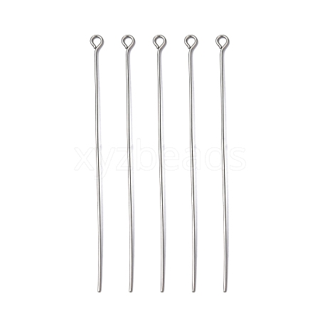 Tarnish Resistant 304 Stainless Steel Eye Pin X-STAS-R045-65mm-1