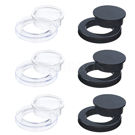 6Pcs 2 Colors PVC Patio Table Umbrella Hole Ring Plug and Caps FIND-FH0016-74-1