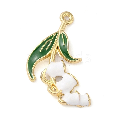 Alloy Enamel Pendants ENAM-U001-04G-G-1