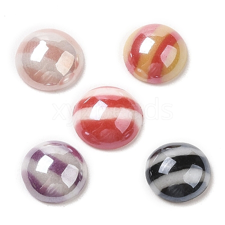 Two Tone Glass Cabochons GLAA-B012-56-1