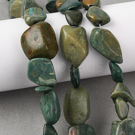 Natural Shoushan Jade Beads Strands G-D098-C07-1