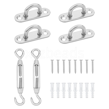 4 Sets 304 Stainless Steel Ceiling Hook Ring Hooks STAS-GA0001-07-1