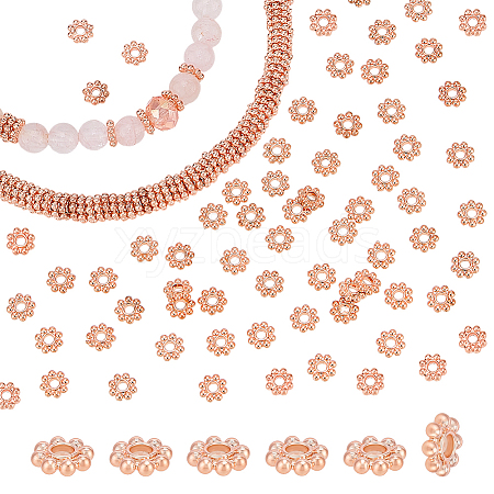 500Pcs Alloy Daisy Spacer Beads FIND-PH0059-80-1