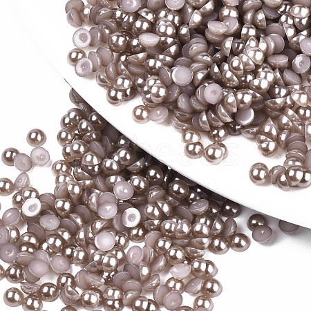 10000pcs ABS Plastic Imitation Pearl Cabochons SACR-S738-4mm-Z49-1