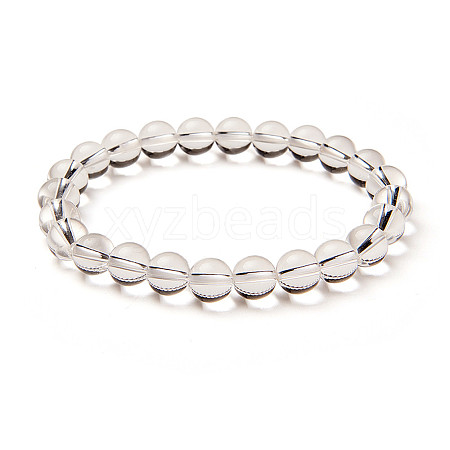SUNNYCLUE Natural Crystal Round Beads Stretch Bracelets BJEW-PH0001-8mm-07-1