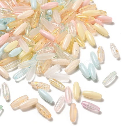 Painted Glass Beads GLAA-C037-01D-1