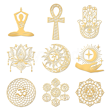 Nickel Decoration Stickers DIY-WH0450-074-1