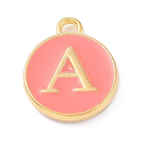 Golden Plated Alloy Enamel Charms ENAM-Q437-11A-1