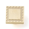 Square Flower Frame Brass Stamp Heads AJEW-M037-06G-01-2