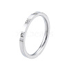 Crystal Rhinestone Simple Thin Finger Ring RJEW-N043-33P-1