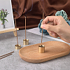 3Pcs 3 Style Brass Incense Burner Holder AJEW-GA0003-75-3