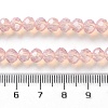 Baking Paint Transparent Glass Beads Strands DGLA-A034-J6MM-D04-4