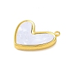 304 Stainless Steel with Synthetic Shell Pendants STAS-G338-02G-2
