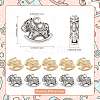 Tibetan Style Alloy Pendants FIND-FZC0006-003AS-3