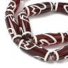 Rice Shape Tibetan Style dZi Beads Strands G-A269-A13-01-4